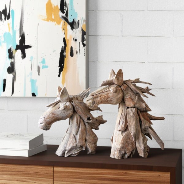 Horse Head Sculpture Set