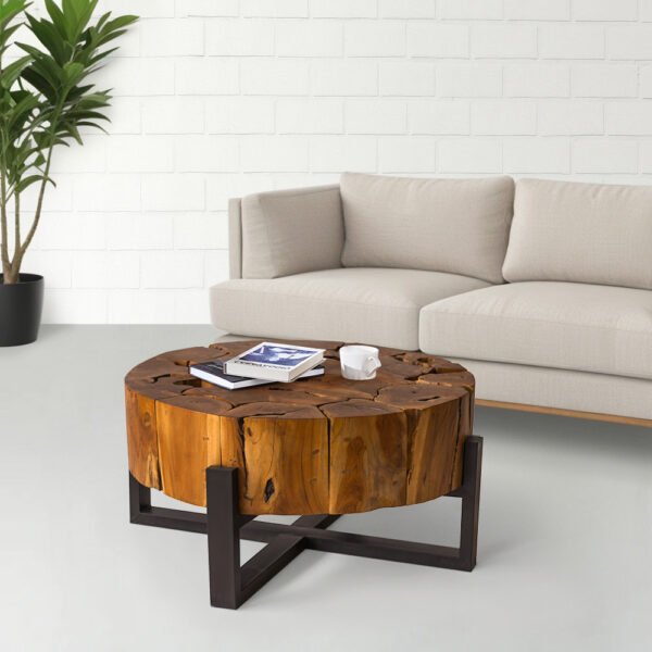 Teak Root Block Coffee Table