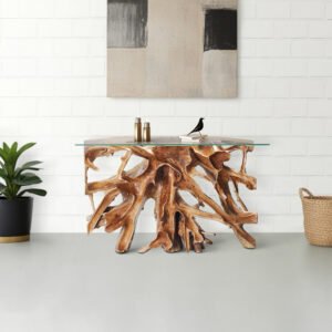Teak Root Console