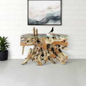 Teak Root Console