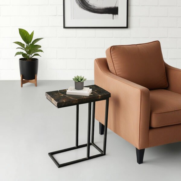 Teak Laptop Side Table