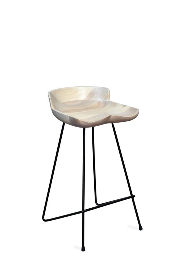 Counter Stool with back(White)