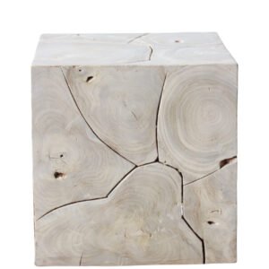 Teak Box Side Table