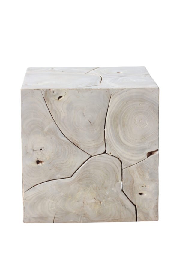 Teak Box Side Table
