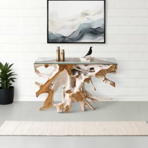 Teak Root Console