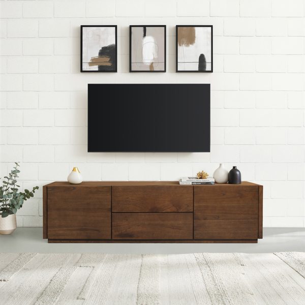 Solid Wood TV Unit (Soft Closing Drawers)