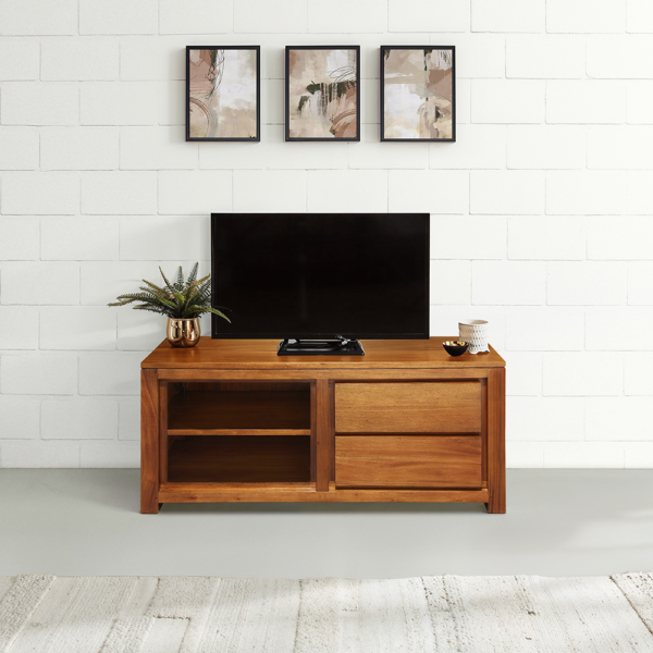 Solid Wood TV Unit (Soft Closing Drawers)