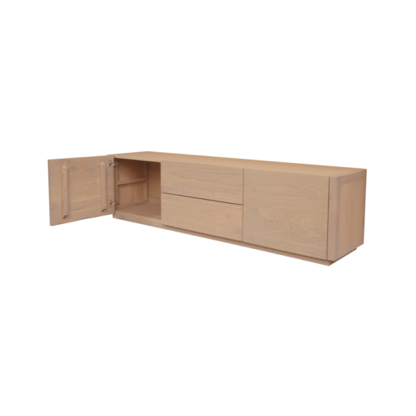 Solid Wood TV Unit (Soft Closing Drawers)