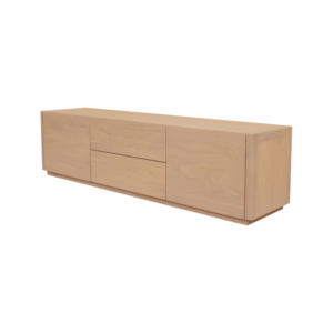 Solid Wood TV Unit (Soft Closing Drawers)