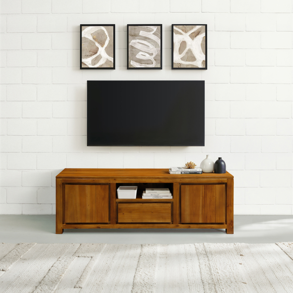Solid Wood TV Unit (Soft Closing Drawers)