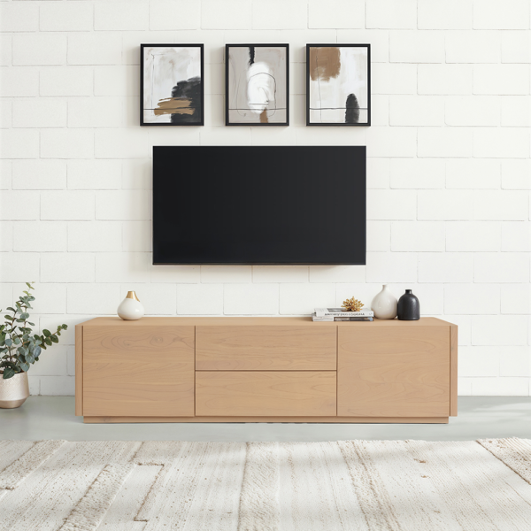 Solid Wood TV Unit (Soft Closing Drawers)