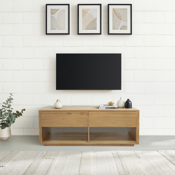 Solid Wood TV Unit (Soft Closing Drawers)
