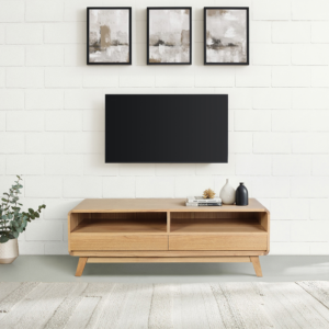 Solid Wood TV Unit (Soft Closing Drawers)