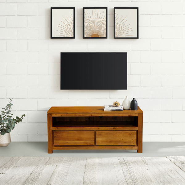 Solid Wood TV Unit (Soft Closing Drawers)