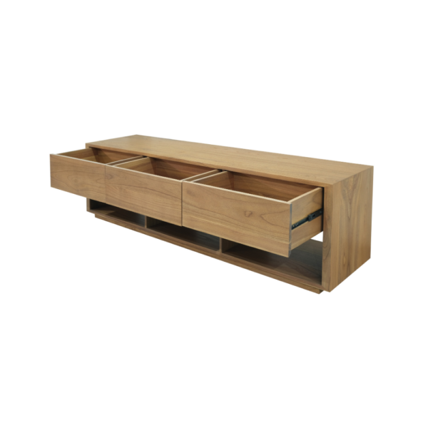 Solid Wood TV Unit (Soft Closing Drawers)