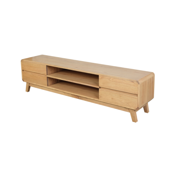 Solid Wood TV Unit (Soft Closing Drawers)