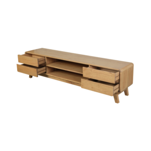 Solid Wood TV Unit (Soft Closing Drawers)