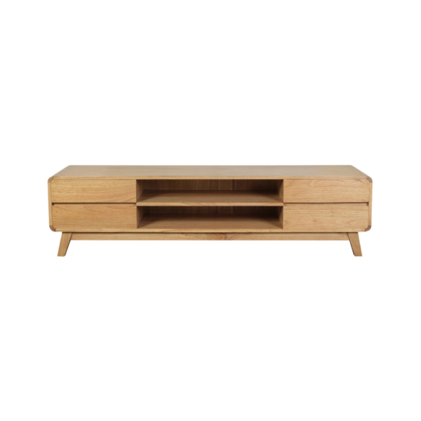 Solid Wood TV Unit (Soft Closing Drawers)