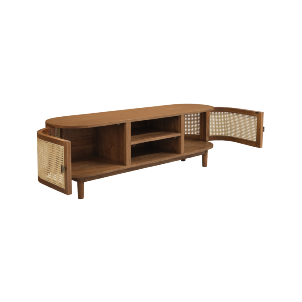 Solid Wood TV Unit (Soft Closing Drawers)