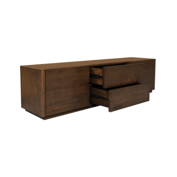 Solid Wood TV Unit (Soft Closing Drawers)