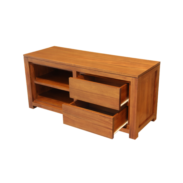 Solid Wood TV Unit (Soft Closing Drawers)