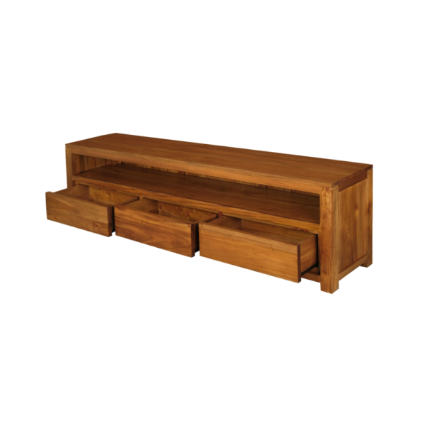 Solid Wood TV Unit (Soft Closing Drawers)