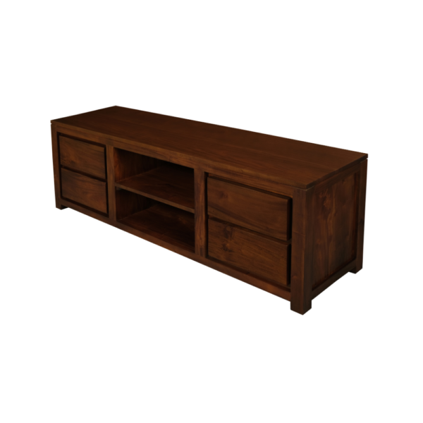 Solid Wood TV Unit (Soft Closing Drawers)