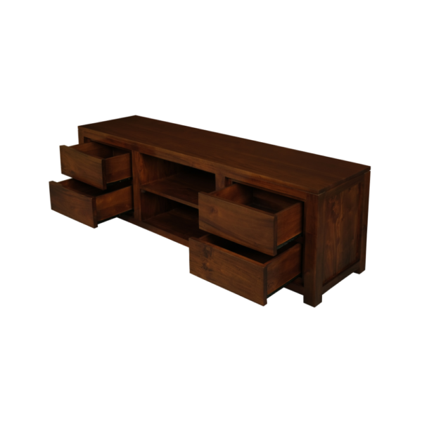 Solid Wood TV Unit (Soft Closing Drawers)