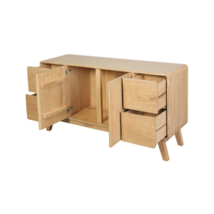 Solid Wood Sideboard (Soft Closing Drawers)