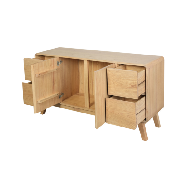 Solid Wood Sideboard (Soft Closing Drawers)