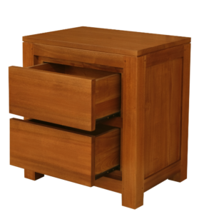 Solid Wood Night Stand (Soft Closing Drawers)
