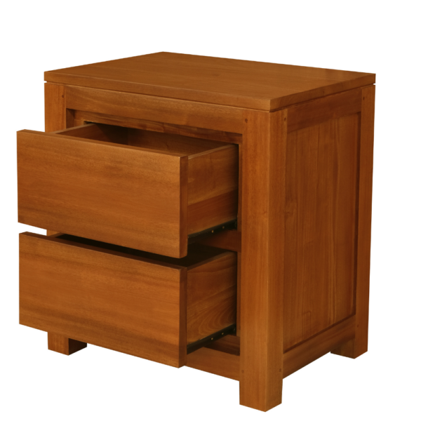 Solid Wood Night Stand (Soft Closing Drawers)