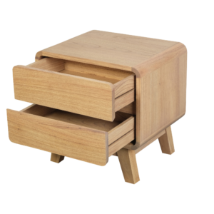 Solid Wood Night Stand (Soft Closing Drawers)
