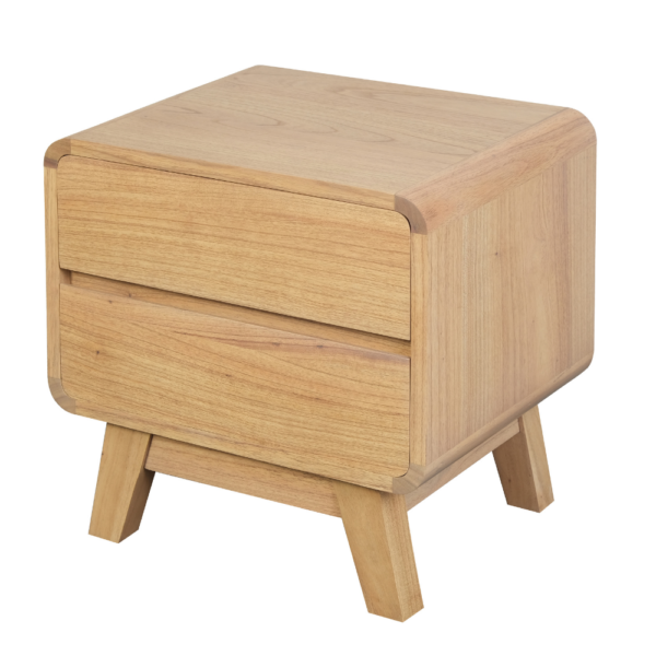 Solid Wood Night Stand (Soft Closing Drawers)