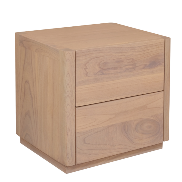 Solid Wood Night Stand (Soft Closing Drawers)