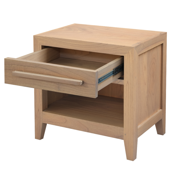 Solid Wood Night Stand (Soft Closing Drawers)