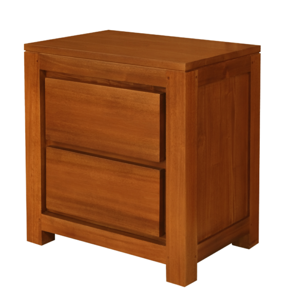 Solid Wood Night Stand (Soft Closing Drawers)