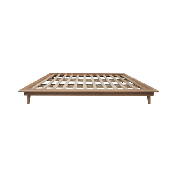 Solid Wood Bed Without Headboard