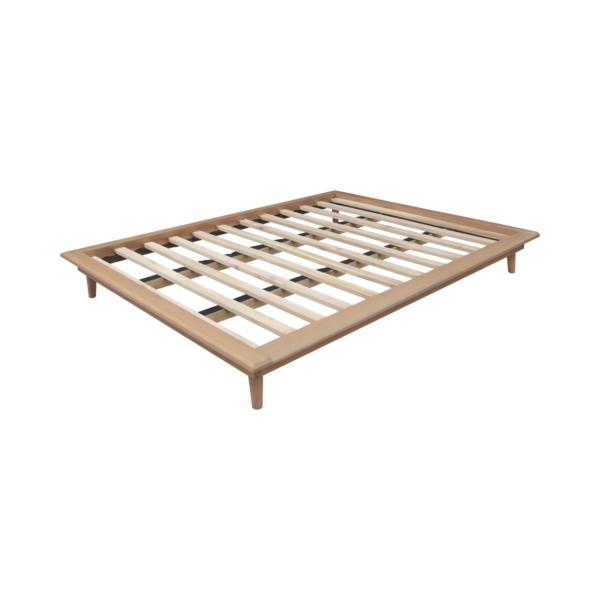 Solid Wood Bed Without Headboard